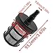 Lovelysp 2PCS Black Double Layer Stainless Steel Encryption Filters Garden Hose Strainer with 3/8-inch to 1/2-inch Connection Hooks for Sprayers Car Wash Machines Oil Pumps and Industrial Equipment