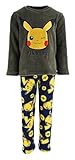 Confort optimal : Tissu polaire chaud et doux, parfait pour l’hiver Design adorable : Pikachu brodé sur le haut + imprimés amusants sur le pantalon Coutures résistantes : Idéal pour un usage quotidien et des lavages fréquents Facile à enfiler : Coupe ample, col rond, ceinture élastiquée Licence officielle Pokémon : Produit authentique
