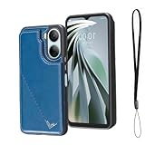 【OULO1】ZTE LIBERO 5G IV 用 スマホケース A302ZT レザー 手帳型 ケース nubia lvy カード収納 携帯 ケース 手帳型（ネイビーブルー）リベロ5gIV 軽量 薄い 背面 IC カード入れ ケース 財布型 カバー LIBERO 5G IV BLUE