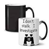 yo No Acechar Investigar Taza que cambia de color 11oz
