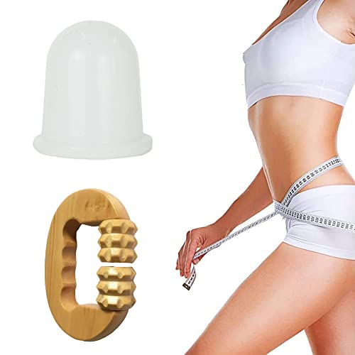 Ventouse Et Rouleau De Massage Anticellulite, Silicone Medical à Effet Drainant ,Ensemble De Massage Pour Une Peau AntiI-age Et Lisse