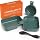 Set de Cocina para Camping con Plato, Tazón, Vaso, Cuchara Tenedor y Utensilios, Vajilla Reutilizable de Plástico para Camping, Ligera y Libre de BPA para Mochilero, Senderismo, Picnic y Viaje al Aire Libre