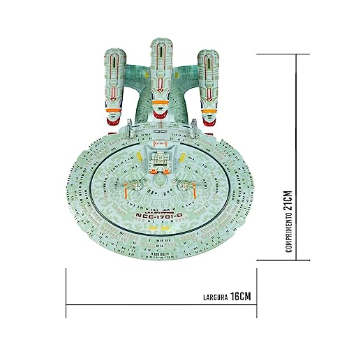 Eaglemoss Star Trek Starship Replica | USS Enterprise NCC-1701-D Dreadnought - Image 8