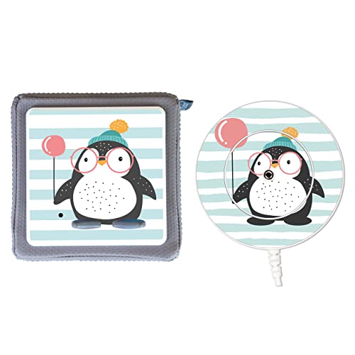 MeinBaby123® Schutzfolie kompatibel mit Toniebox und Ladestation | Schutzcover selbstklebend I Folie Sticker I Toniebox Zubehör (Ladestation Bundle: Pinguin 3D)