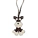 XBOKA Multipurpose Schnauzer Dog Keychain Fashion Accessory for Pet Lovers and Stylish Individuals in Sturdy PU Leather