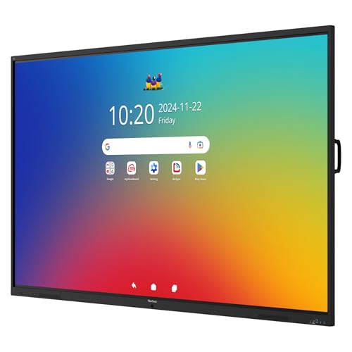 Image of ViewSonic IFP9841 98 inch 4K UHD Android EDLA ViewBoard Interactive Display, 64-Point Touch, 100W USB-C, Integrated Microphone Array, 55W Soundbar