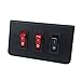 Abrams Taurus Premium 12V Switch Box Panel - (2) ON/OFF Rocker Switch with LED Light & (1) Momentary Switch Plate - 15 Amp Inline Fuse - Dimensions: 3.87"L x 2.2"H x 1.57"D