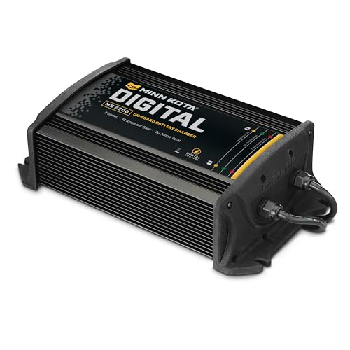 Minn Kota 1822205 MinnKota MK 220D On-Board Battery Charger (2 Banks, 10 Amps Per Bank)