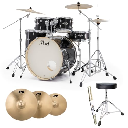 Sgabello per batteria incluso Pearl Export EXX725Z/C31 - Set di piatti Sabian + sgabello + bacchette keepdrum