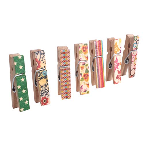 Z Zicome Mini Wooden Clothespins Photo Paper Peg Craft Clips, 100 Pack #TOP3