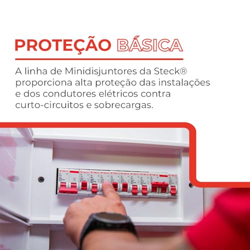 Disjuntor Série Sd62 50a 2p Curva C 3ka Steck Gelo 50a