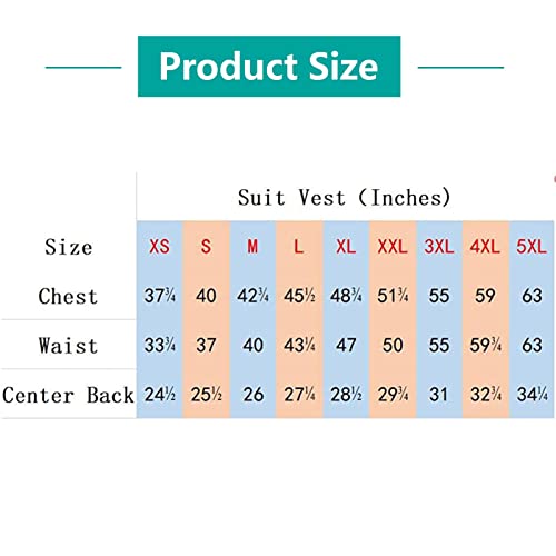 Men's Retro Slim Fit Suit Vest Double Breasted Wide Lapel Waistcoat Casual Vest For Jacket Tuxedo Blazer (Color : Black, Size : 4X-Large) #TOP1