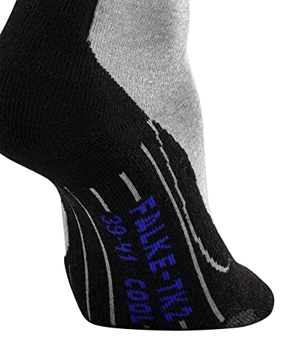FALKE Damen Wandersocken TK2 Explore Cool W So Lyocell Funktionsmaterial antiblasen dick 1 Paar, Grau Light Grey 3403, 37-38 (Packung mit 2) – Ansicht 6