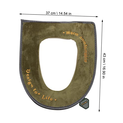 TOPBATHY 1 Stück Samt Toilettensitz Tragbare Toilettensitzabdeckung Tragbare Sitzkissen Cartoon Toilettenmatte Badezimmer Toilettenauflagen Toilettensitzkissen Matte Toilettensitzauflage – Bild 6