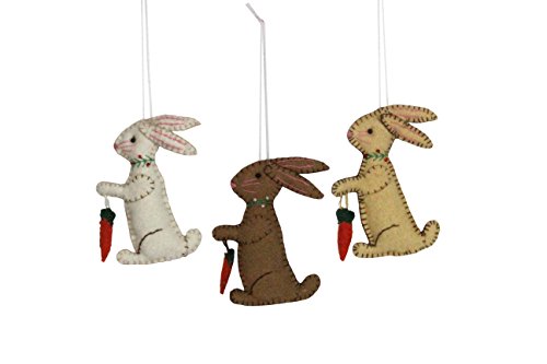 Gisela Graham One Easter Bunny carota feltro