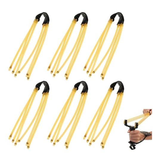 6 Pièces Durables Lance Pierre,Elastique