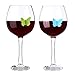 ALYC Wine Glass Markers Set of 10 Silicone Drink Glass Charms &Wine Charm Tags with Suction Cup (Butterfly assorted)