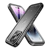SPORTLINK for iPhone 14 Pro Max Waterproof Case - Built-in Shockproof Dustproof Screen Protector - IP68 Underwater/Military Dropproof/Full Body Protection/Cover for iPhone 14 Pro Max (6.7 Inch Black)
