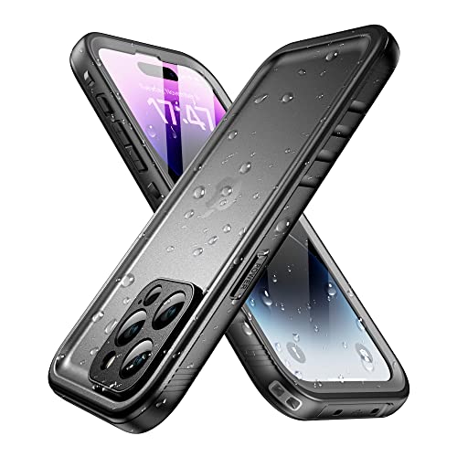 SPORTLINK for iPhone 14 Pro Max Waterproof Case - Built-in Shockproof Dustproof Screen Protector - IP68 Underwater/Military Dropproof/Full Body Protection/Cover for iPhone 14 Pro Max (6.7 Inch Black) by SPORTLINK - Used condition - US$12.51