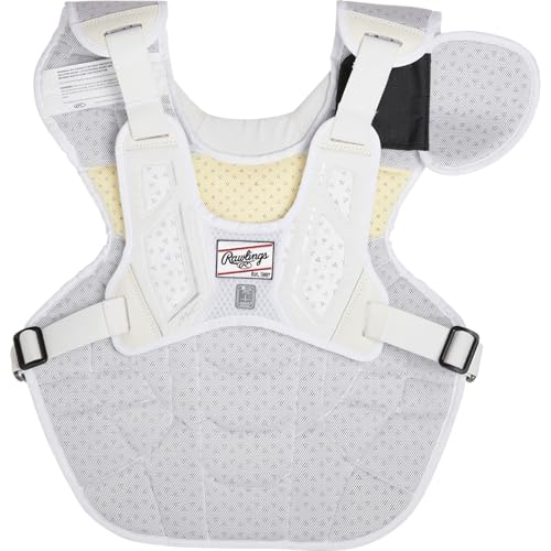 Rawlings | MACH Catcher's Chest Protector | Baseball | Adult | White/White - image 2