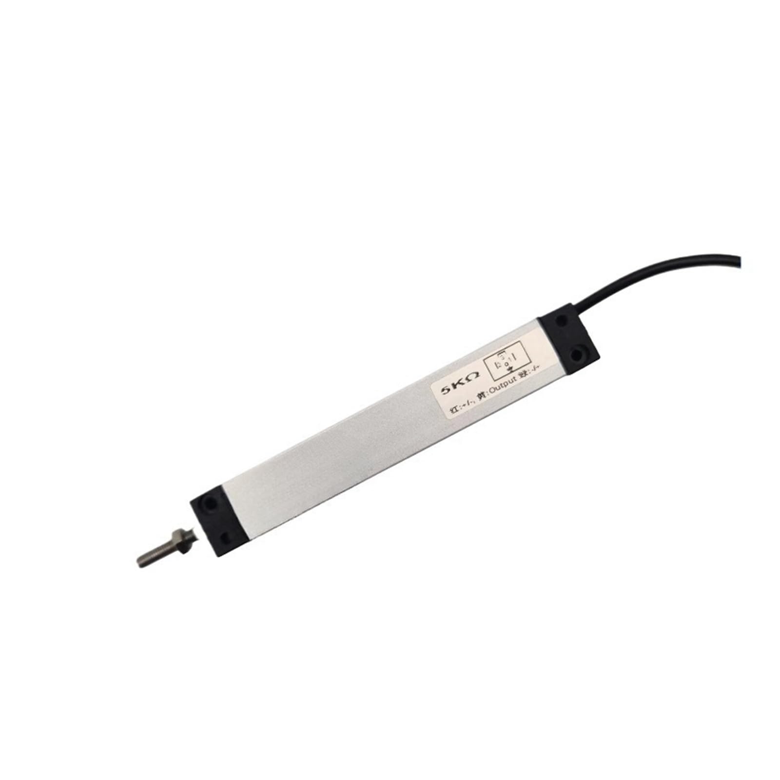 KWQNPHTRN Miniature Tie Rod Electronic Ruler Displacement Sensor Resistance Ruler 25mm-125mm(125mm)