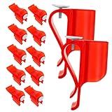 HOODANCOS 12 Stück Pack Golfbag Putterhalter Clips aus Kunststoff rutschfest Kompakt Langlebig Putter Organizer für Golftasche Vielseitiger Schlägerhalter für Golfspieler