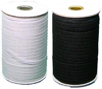 GoldStar Tool Full Spool Knitted Elastic - Elastic Cord for Stitching, DIY-Crafts | Stitching & Sewing Supplies Black, 1-1/2" x 50 Yards