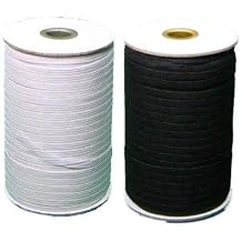 GoldStar Tool Full Spool Knitted Elastic - Elastic Cord for Stitching, DIY-Crafts | Stitching & Sewing Supplies Black, 1-1/2" x 50 Yards