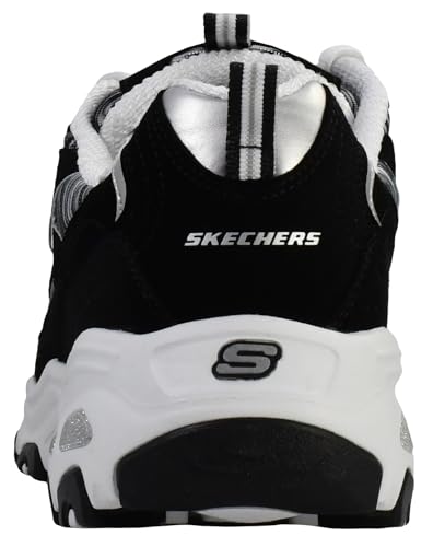 Skechers Women's Dlites Interlude, Black/White, 5