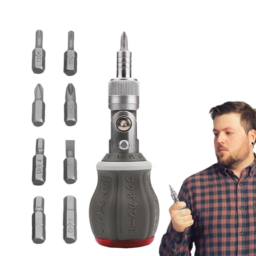 Pcingsia Set di cacciaviti a cricchetto, kit di cacciaviti professionali per riparazione elettronica, set di cacciaviti a cricchetto a carico rapido, per laptop, orologi, console di gioco