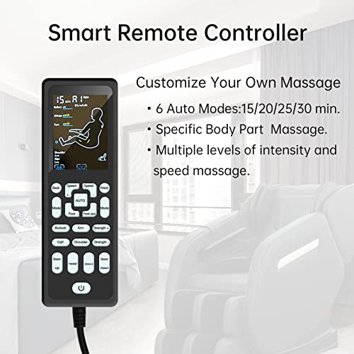 Foelro 2022 Full Body Massage Chair, Zero Gravity Shiatsu Recliner With Air Bags, Back Heater, Foot Roller And Bluetooth Speaker, Black #TOP4