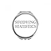 Short Phrase Studying Statistics Hand Compact Mirror Round Portable Pocket Glass