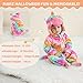 BETTERFUN Baby Animal Cosplay Costume Hooded Romper Soft Infant Toddlers Halloween Outfits Winter Autumn Jumpsuit, Colorful, 2-6 Months