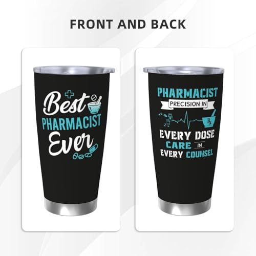 RUIYIMOEO Pharmacist Gift for Women, Best Pharmacist Gift Coffee Mug, Pharmacists Gifts Travel Mugs, 20oz Coffee Tumbler, Gifts for Pharmacists Travel Mugs by RUIYIMOEO - Used condition - Image 7