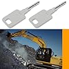 Create idea 2Pcs Replacement Key for Adblue DEF Caps with FA11 Marking Replacement Part 334/D7450 Compatible with JCB Adblue DEF Cap #2