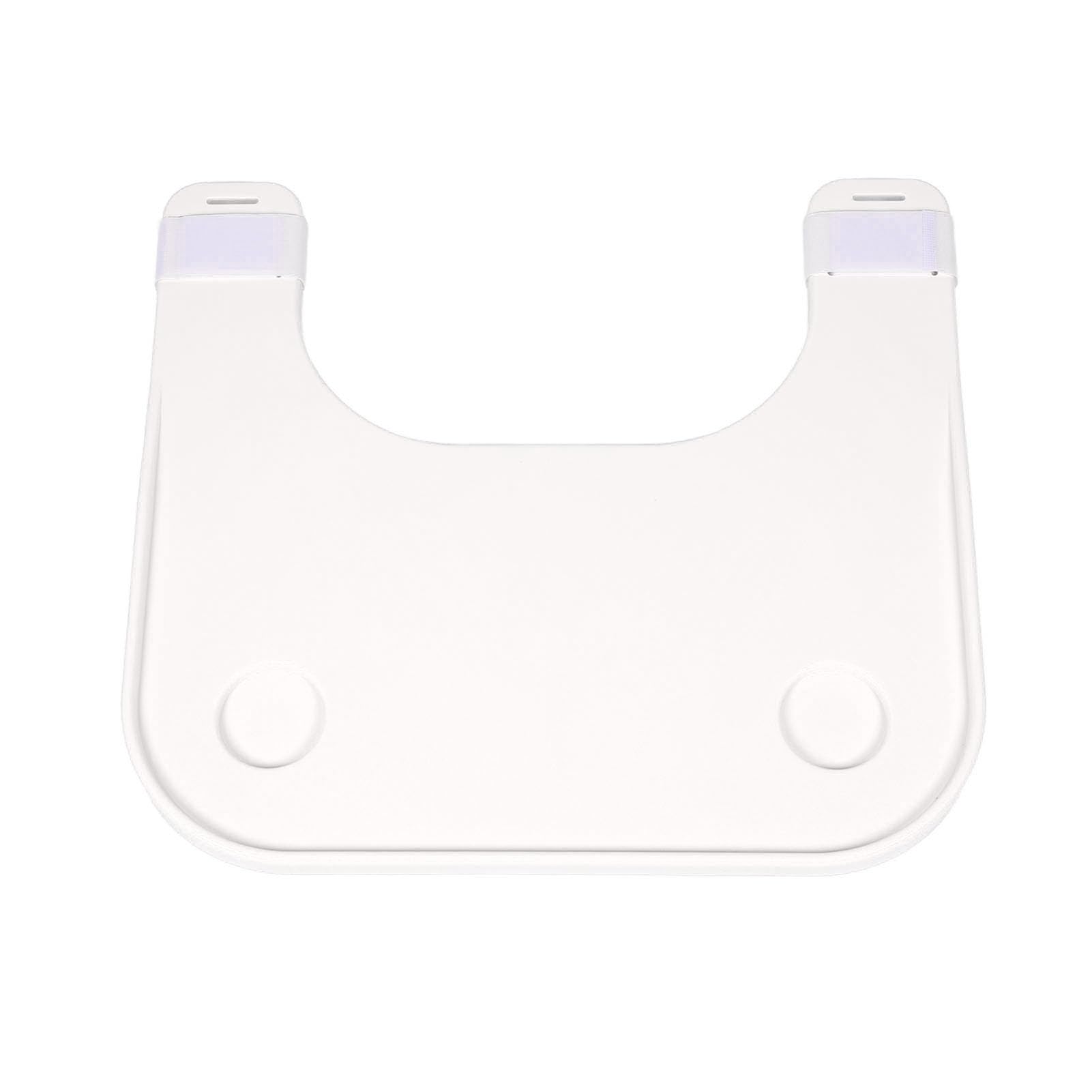 Wheelchair Lap Tray, Wheelchair Dining Table Board, Removable Thicken Wheelchair Lap Tray Portable Wheelchair Desk Accessories for Rest Home Elderly Eating Reading (White)