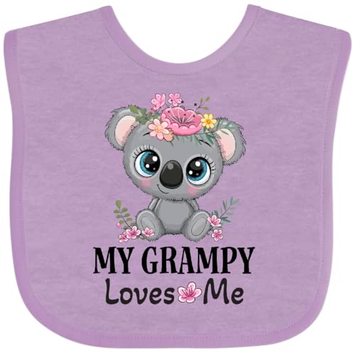 inktastic My Grampy Loves Me Grandchild Koala Baby Bib