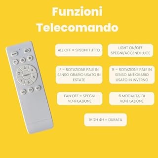 YASTA Ventilatore Da Soffitto con Luce e Telecomando Pale a Soffitto Silenzioso Retrattile a Scomparsa Tre Temperature Di Luce 60W Fredda Calda Naturale Bianco Ultra Slim Lampadario Moderno