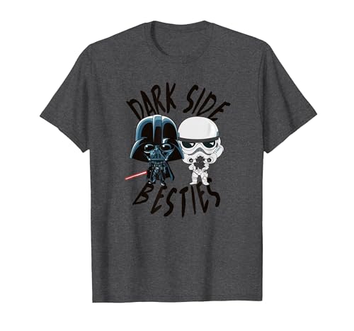 Image of Star Wars Darth Vader and Stormtrooper Best Friend T-Shirt, Men, Dark Heather Grey, Medium