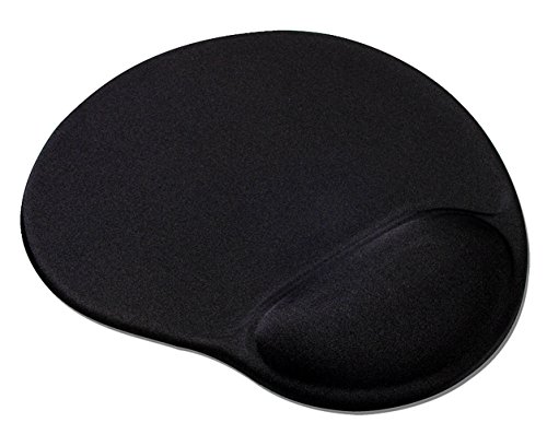 Image of Speedlink Vellu Ergonomic Gel Mousepad With Wristlet SL-6211-SBK-01, Ergonomic Design, Extremely Soft Covering, Non-Slip Underside, Smooth Mouse Movement, Black