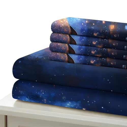Parure de lit pingouin de l'espace 3D microfibre ultra douce