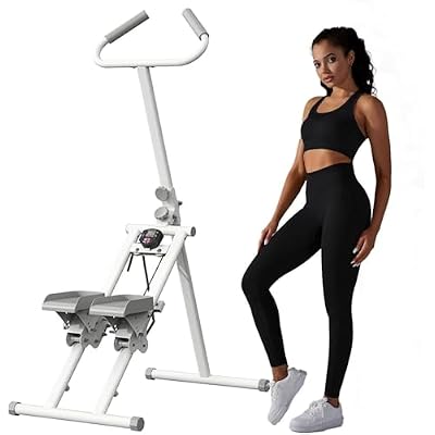 Vertical Climber Exercise Machine - Foldable Mountain Climbing Machine with LCD for Full Body Workout, Fitness Step Pedals, Cardio Home Gym Equipment