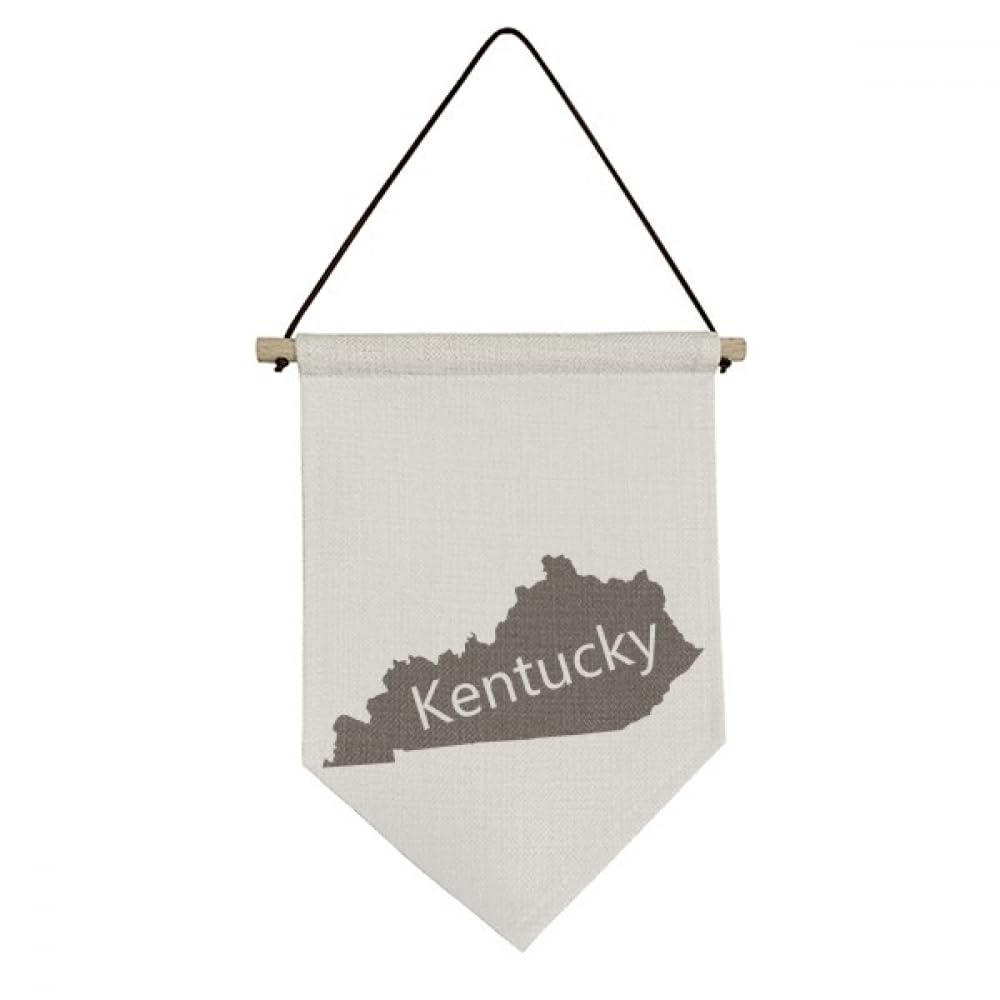 Art mural drapeau suspendu Kentucky en toile premium pour une decoration raffinee