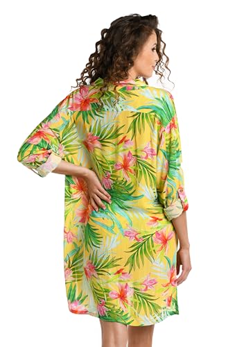 Vêtement couvrant de maillot de bain au design Calypso Bloom chic