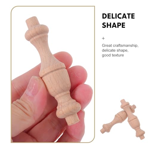 Balaustre romano de madera beige unidades de soporte resistente para armarios de vino DIY 5