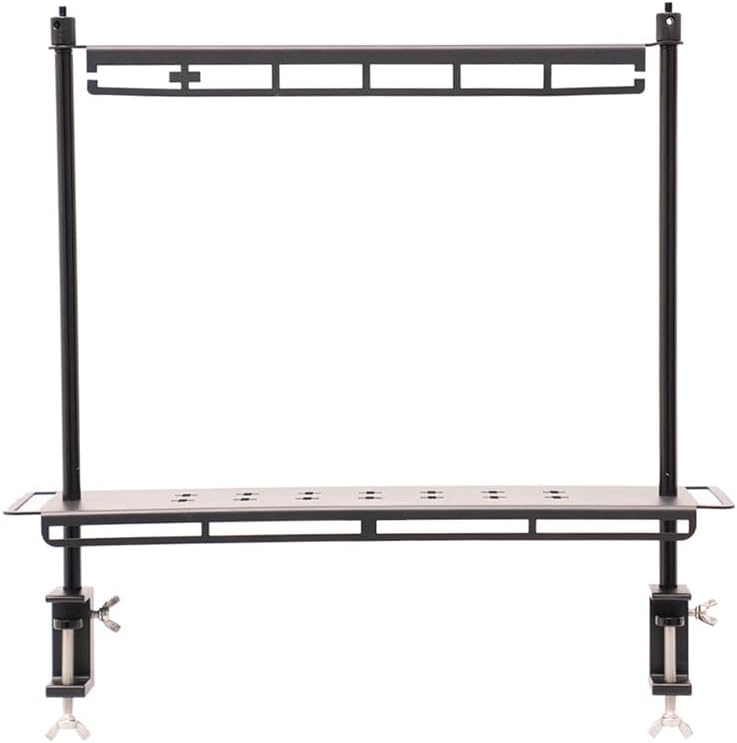 HiGropcore ハンギングラック クランプ式 卓上ランタンスタンド キャンプ テーブルラック アルミ製 組み立て簡単 1/4イ