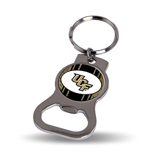 Rico Industries NCAA Central Florida Knights - UCF UCF Metal Keychain - Beverage Bottle Opener With Key Ring - Pocket Size