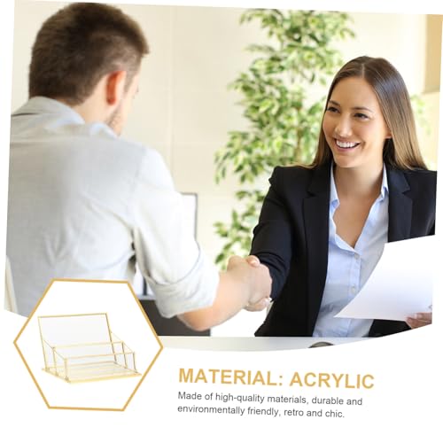 Boîte porte-cartes de visite transparente Gatuida compacte avec couvercle - 3