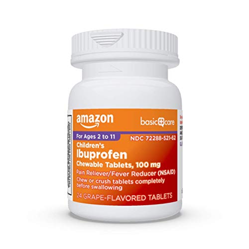 Amazon Basic Care Children's Ibuprofen Chewable Tablets 100 mg, Grape Flavor, Pain Reliever and Fever Reducer (NSAID), For Ages 2-11, 24 Count - image 6