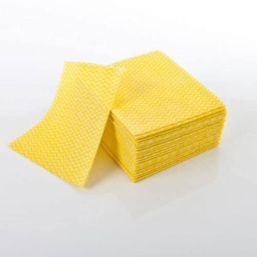 Pack Of 50 (YELLOW) All Purpose Hygienic Cleaning Cloths Large Kitchen J Type Cloth Catering by Pasha81